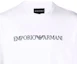 Details for Sudadera Blanca Emporio Armani Suelta Cuello Redondo con Estampado de Letras 8N1MR6-1JRIZ-F109