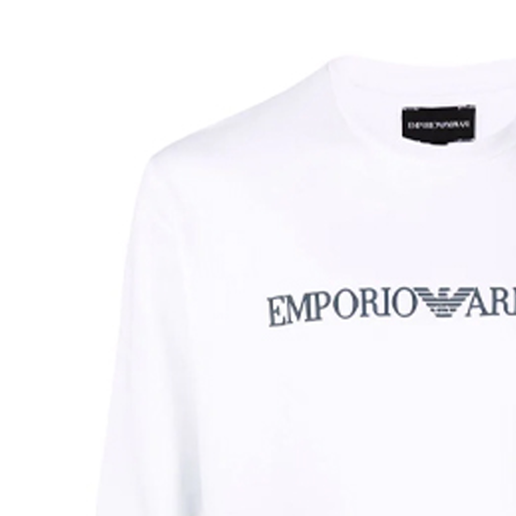Emporio Armani White Loose-Fit Crewneck Sweatshirt with Letter Print 8N1MR6-1JRIZ-F109 圖 7