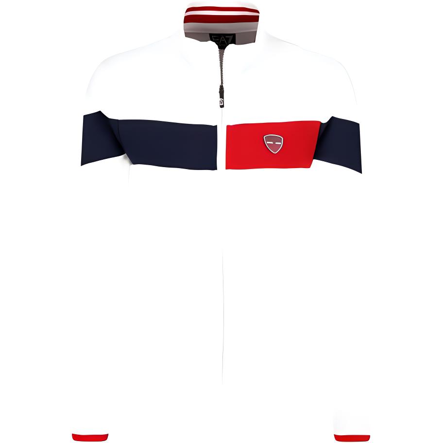 Emporio Armani White Loose High-Neck Sweatshirt 3GPM58-PJV3Z-1100