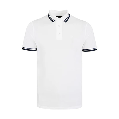 Emporio Armani White Polo Shirt - Casual Solid Short Sleeve 3K1FL8-1JTKZ-0100