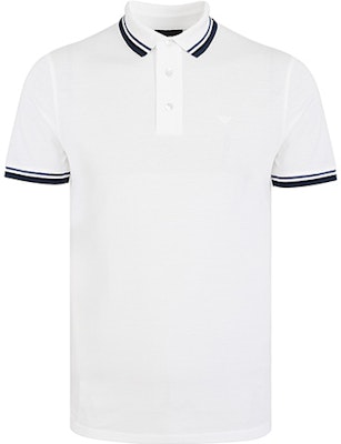 Emporio Armani Baju Polo Putih - Kasual Lengan Pendek Solid 3K1FL8-1JTKZ-0100 Order Emporio Armani Baju Polo Putih - Kasual Lengan Pendek Solid 3K1FL8-1JTKZ-0100