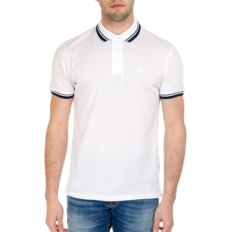 Purchase Emporio Armani Baju Polo Putih - Kasual Lengan Pendek Solid 3K1FL8-1JTKZ-0100