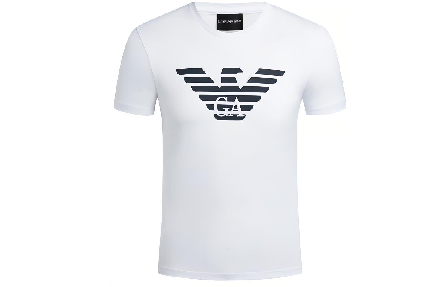 Emporio Armani White T-Shirt with Eagle Logo 8N1T99-1JNQZ-0100