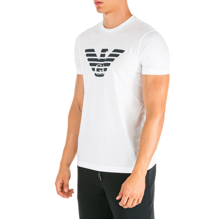 Purchase Emporio Armani Kaos Putih dengan Logo Elang 8N1T99-1JNQZ-0100