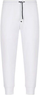 Emporio Armani White Tapered Knitted Jogger Pants. 8N1P92-1JHSZ-0100 Buy Emporio Armani White Tapered Knitted Jogger Pants. 8N1P92-1JHSZ-0100