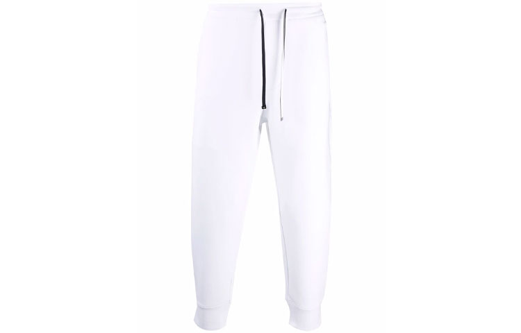 Order Emporio Armani White Tapered Knitted Jogger Pants. 8N1P92-1JHSZ-0100