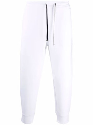 Emporio Armani White Tapered Knitted Jogger Pants. 8N1P92-1JHSZ-0100 Order Emporio Armani White Tapered Knitted Jogger Pants. 8N1P92-1JHSZ-0100