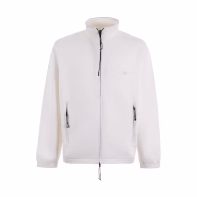 Emporio Armani White Zip-Up High Collar Jacket EM0000-83AF1-U1105