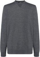 EMPORIO ARMANI Wool Sweater Long Sleeve Crewneck - Dark Gray. 8N1MUV-1MJWZ-0631 EMPORIO ARMANI Wool Sweater Long Sleeve Crewneck - Dark Gray. 8N1MUV-1MJWZ-0631