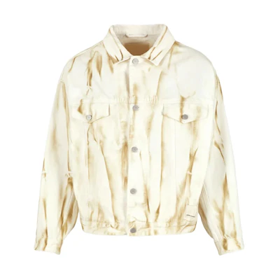 Emporio Armani Yellow Pattern Print Single-Breasted Long-Sleeve Jacket 3D1B8B-1K30Z-1F510