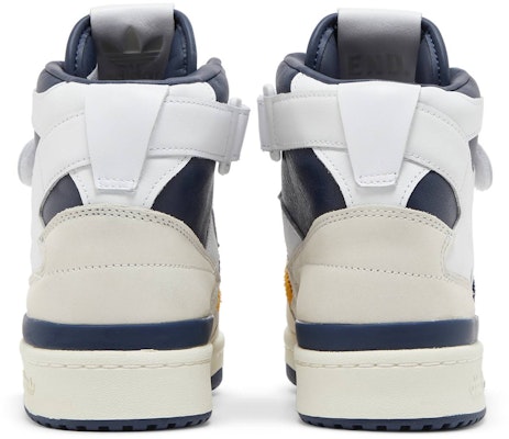 END. x adidas Forum High 'Varsity - Navy' - Biru Gelap HR1526 Details for END. x adidas Forum High 'Varsity - Navy' - Biru Gelap HR1526