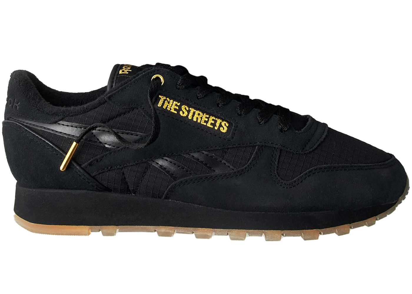 reebok gold and black