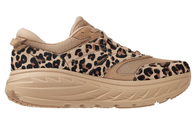 Lookbook Engineered Garments x HOKA Bondi L ''Léopard'' Sneakers 1127736-SLPT