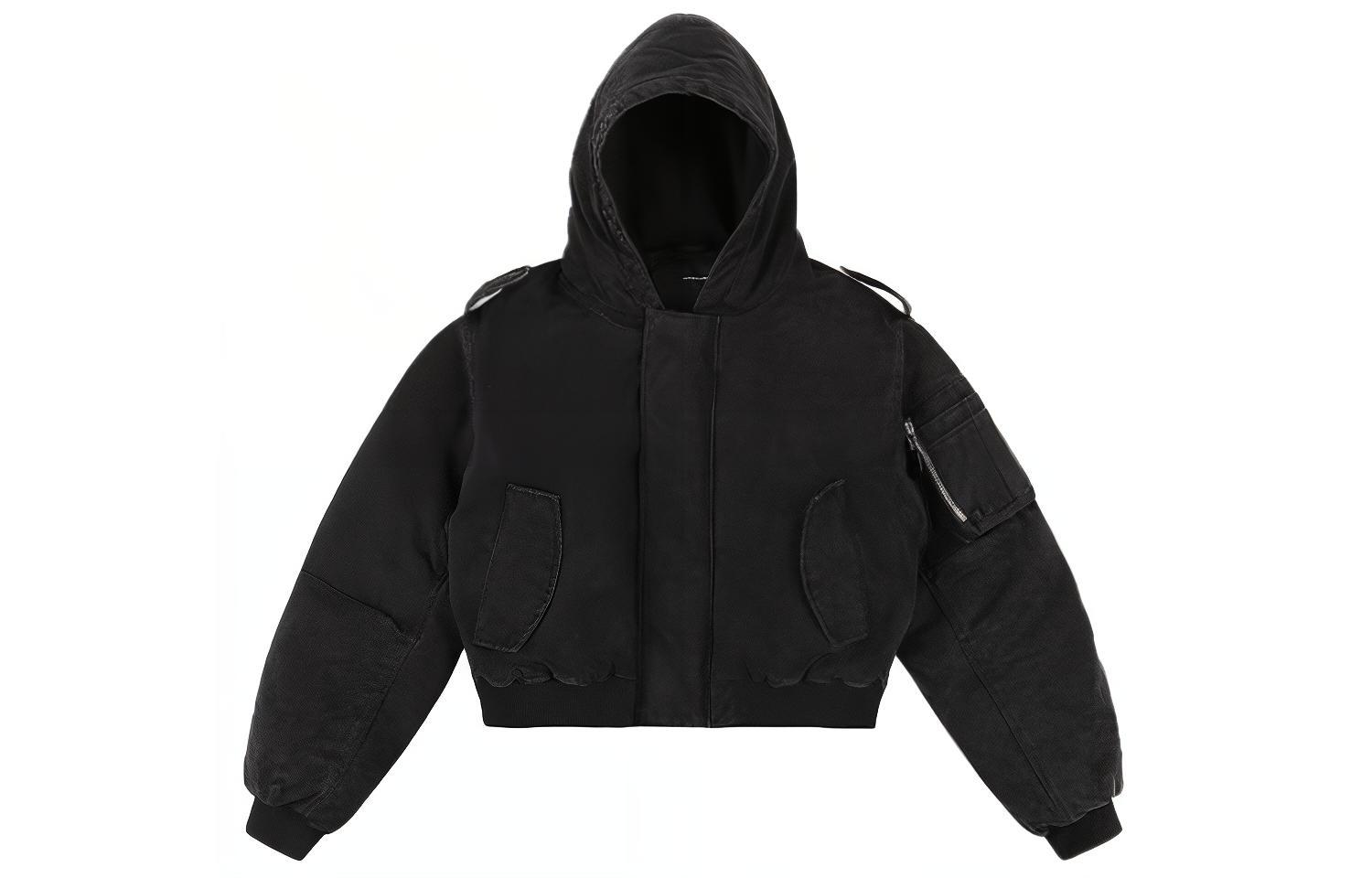 Entire Studios Drop5 Solid Black Zip Hoodie Jacket Unisex ES2307IRX