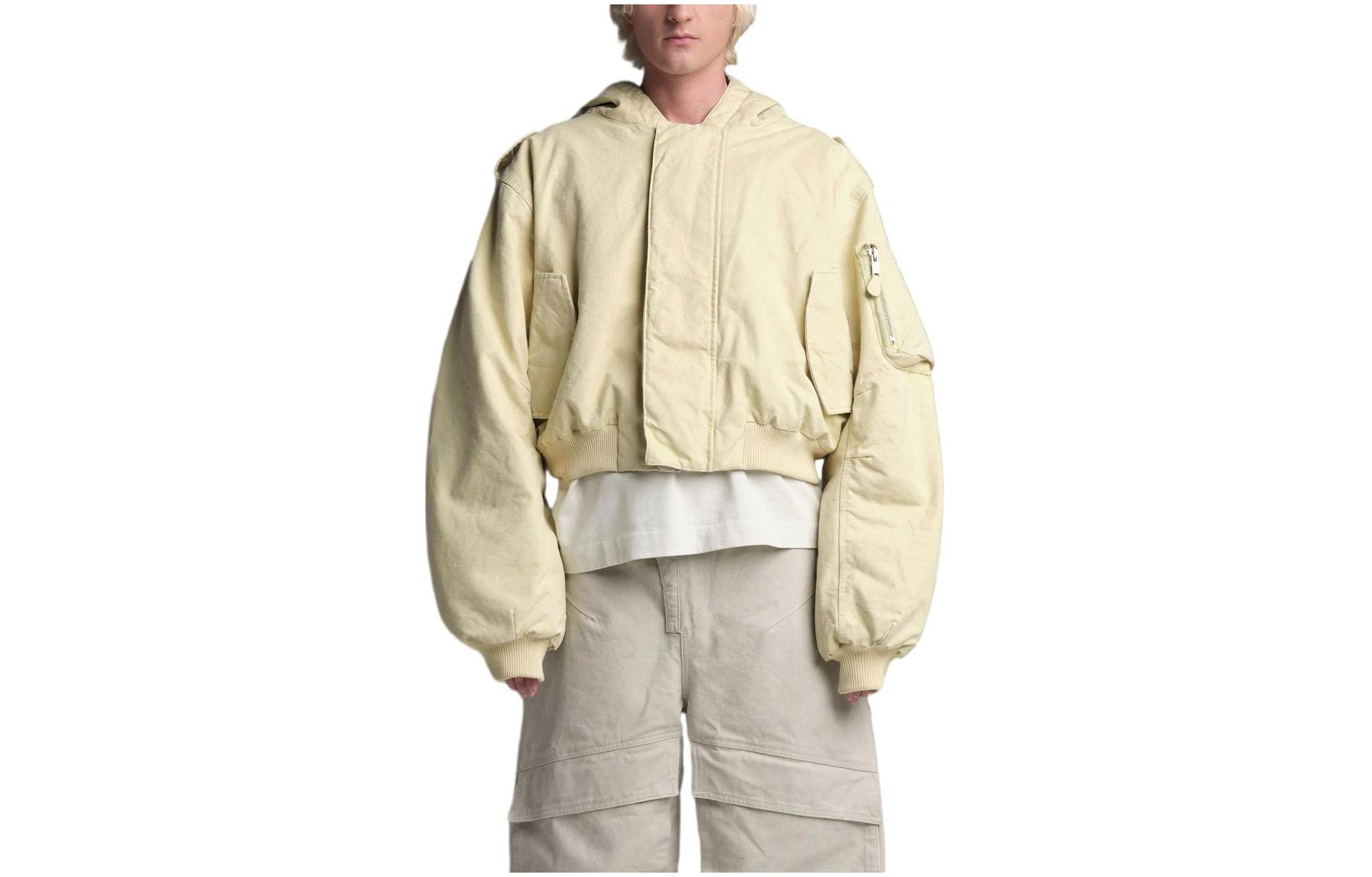 Entire Studios Drop 5 Duck Down White Zip-Up Hoodie Jacket Unisex ES2307DG