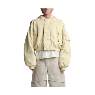 Entire Studios Drop 5 Duck Down White Zip-Up Hoodie Jacket Unisex ES2307DG