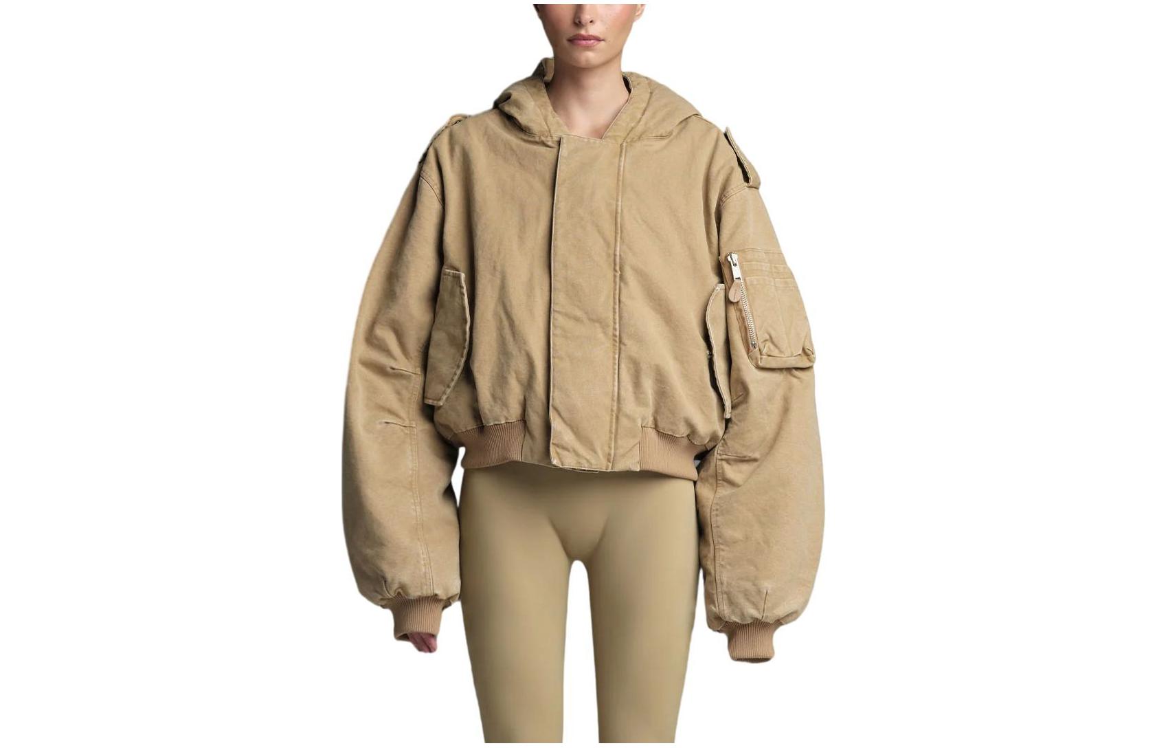 Entire Studios Drop 5 Khaki Zip Hoodie Jacket Unisex ES2307DT