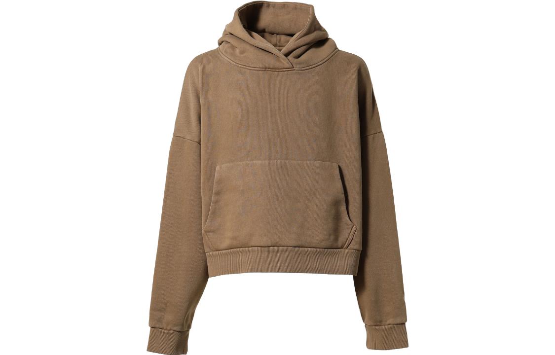 Entire Studios FW23 Brown Solid Color Comfortable Pullover Hoodie ES2125CO