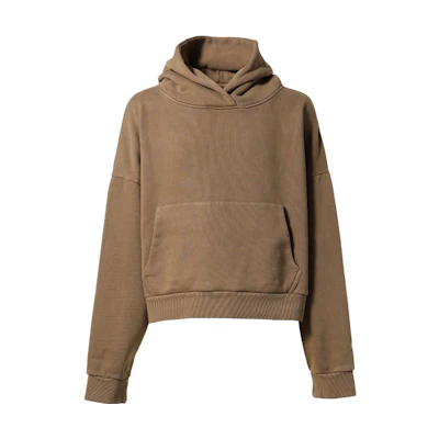 Entire Studios FW23 Brown Solid Color Comfortable Pullover Hoodie ES2125CO