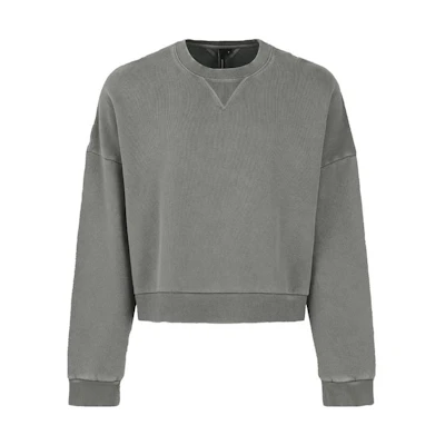 Entire Studios FW23 Distressed Crewneck Pullover Sweatshirt Grey () ES2126RH