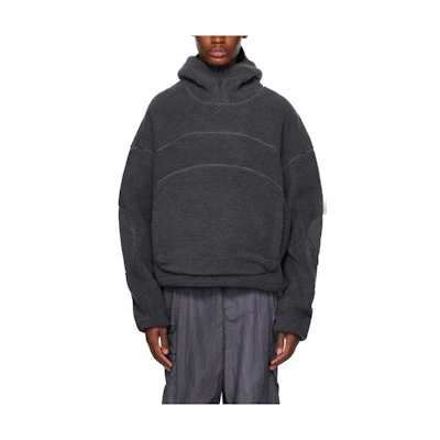 Entire Studios FW23 Gray Pullover Hoodie with Drawstring and Long Sleeves 232940M180000