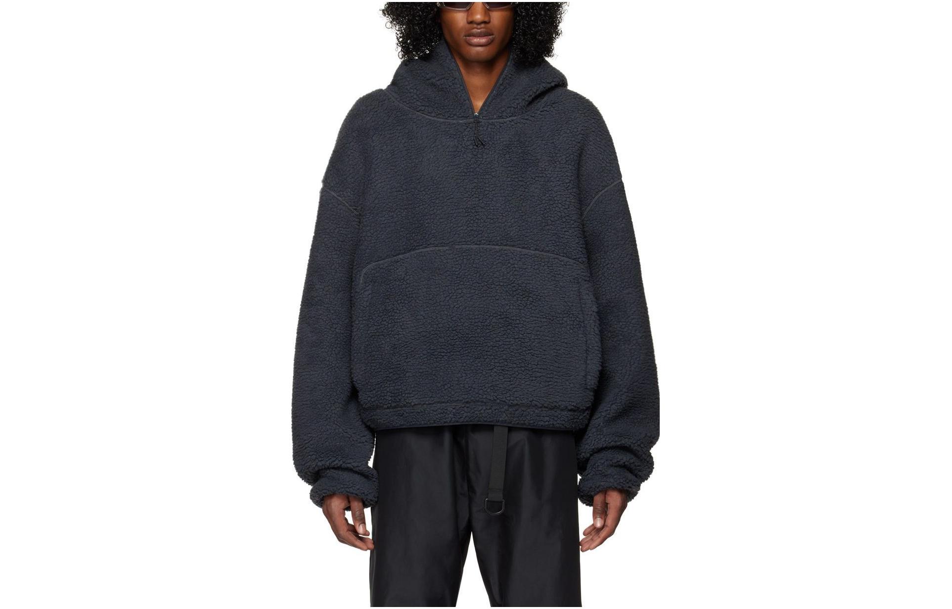 Entire Studios FW23 Grey Pullover Hoodie Long Sleeve Sweatshirt 231940M202006