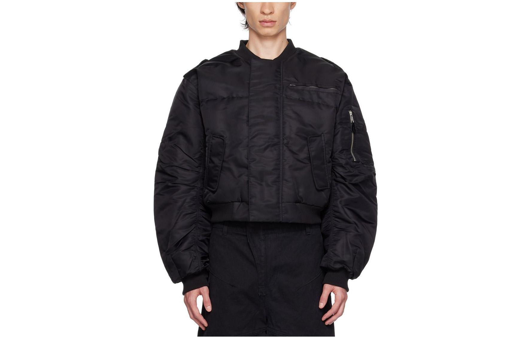 Entire Studios FW23 Oil-Colored Oversized Ribbed Bomber Jacket 232940M175000