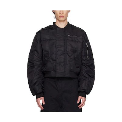 Entire Studios FW23 Oil-Colored Oversized Ribbed Bomber Jacket 232940M175000