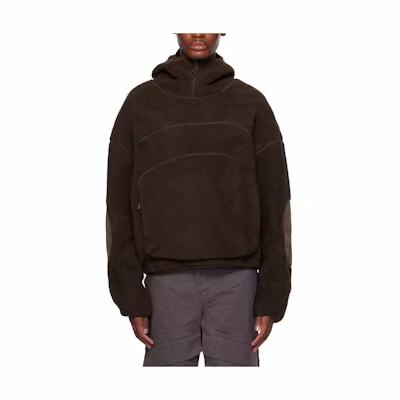 Entire Studios FW23 Oversized Brown Hoodie Relaxed Fit Pullover 232940M180001