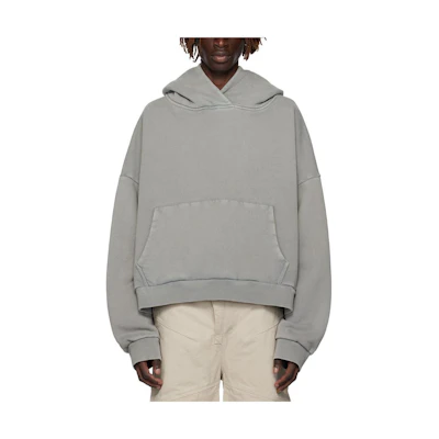 Entire Studios FW23 Oversized Solid Color Hoodie Grey Long-Sleeve Pullover 232940M202004