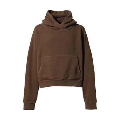 Entire Studios FW23 Plain Brown Comfortable Pullover Hoodie ES2125BT