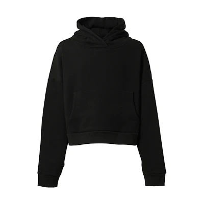 Entire Studios FW23 Solid Color Comfortable Hoodie Black ES2125SO