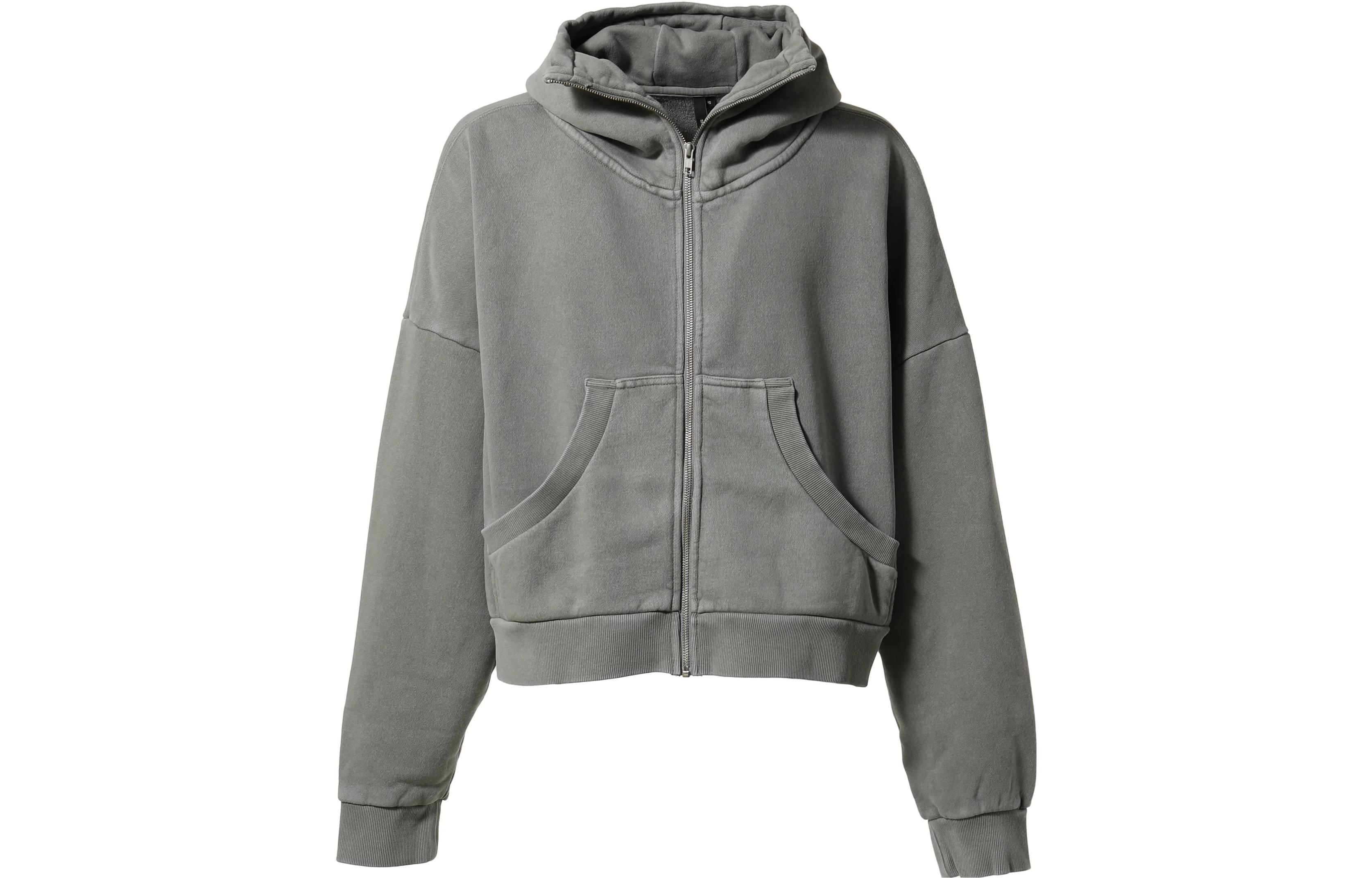 Entire Studios FW23 Solid Color Zip Hoodie Grey ES2106RH