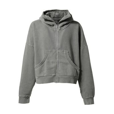 Entire Studios FW23 Solid Color Zip Hoodie Grey ES2106RH