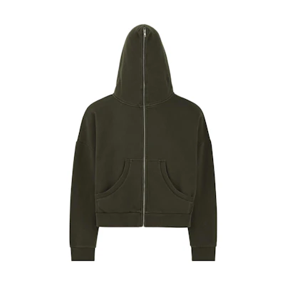 Entire Studios FW23 Uniform Full-Zip Hoodie Army Green Unisex ES2202MI