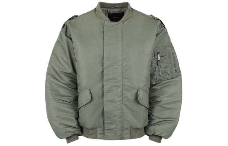 Entire Studios SS24 Drop6 Velcro Loose-Fit Ribbed Oversized Jacket Unisex Grey ES2305SW