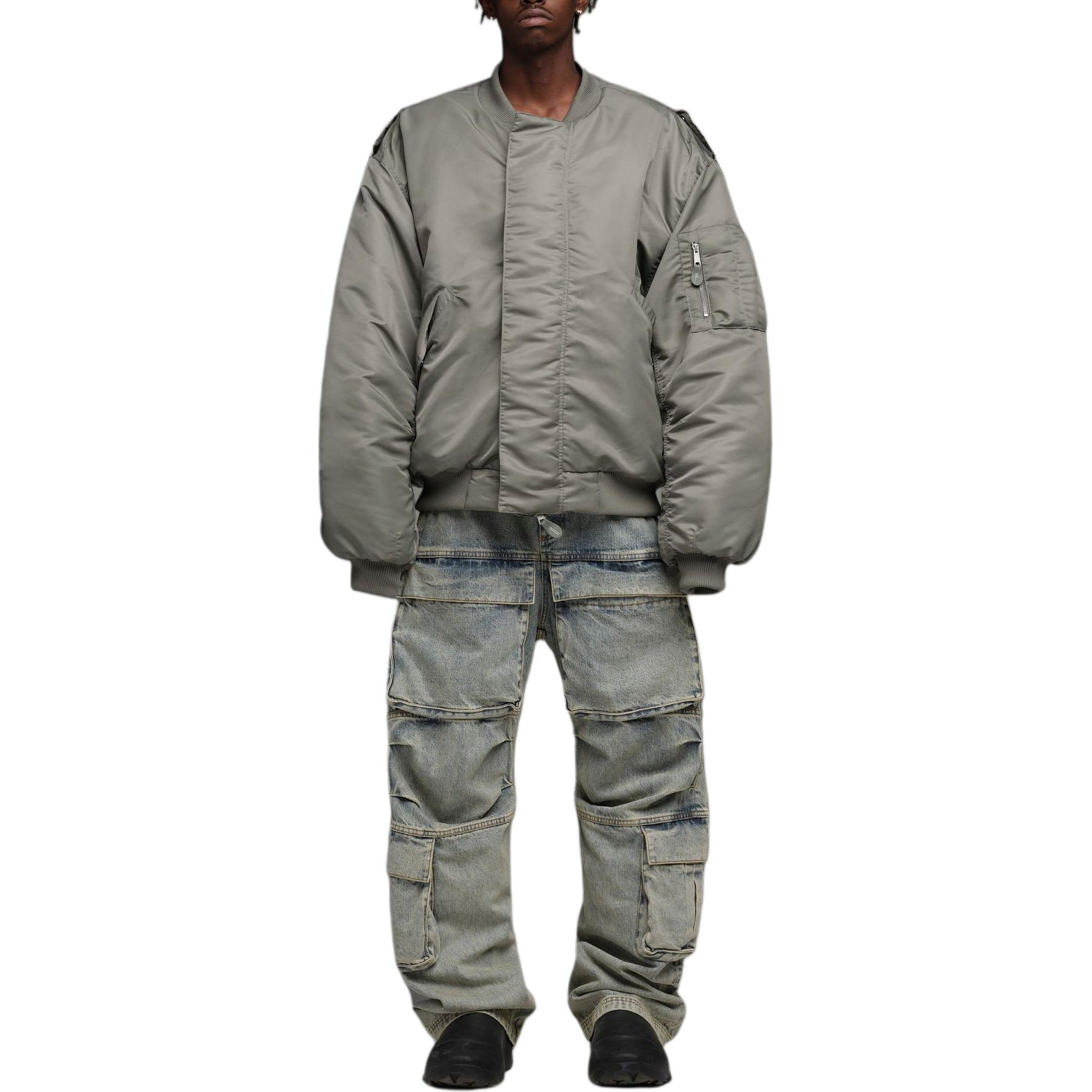 Entire Studios SS24 Drop6 Velcro Loose-Fit Ribbed Oversized Jacket Unisex Grey ES2305SW 圖 6