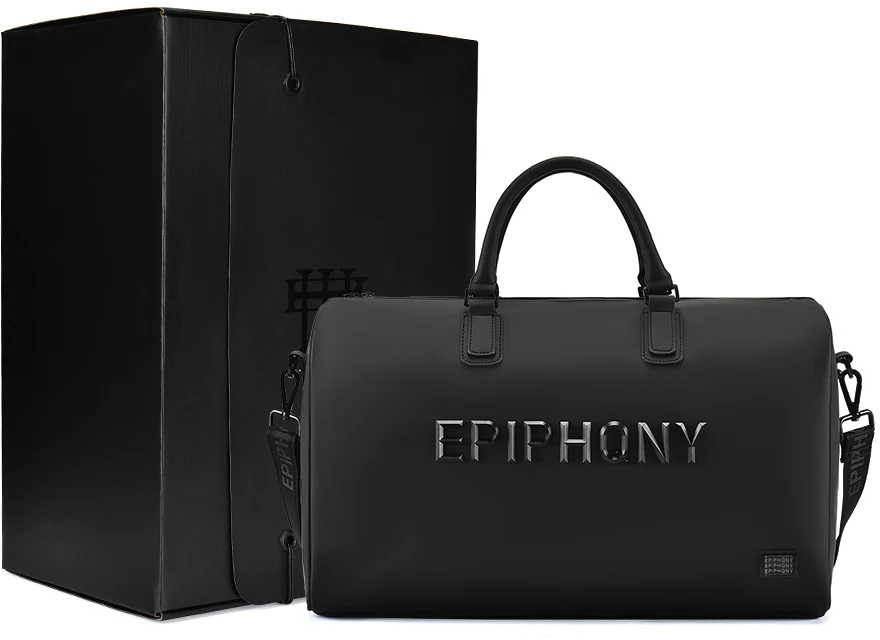epiphqny-black-waterproof-metal-logo-multi-function-travel-bucket-bag-unisex-52087