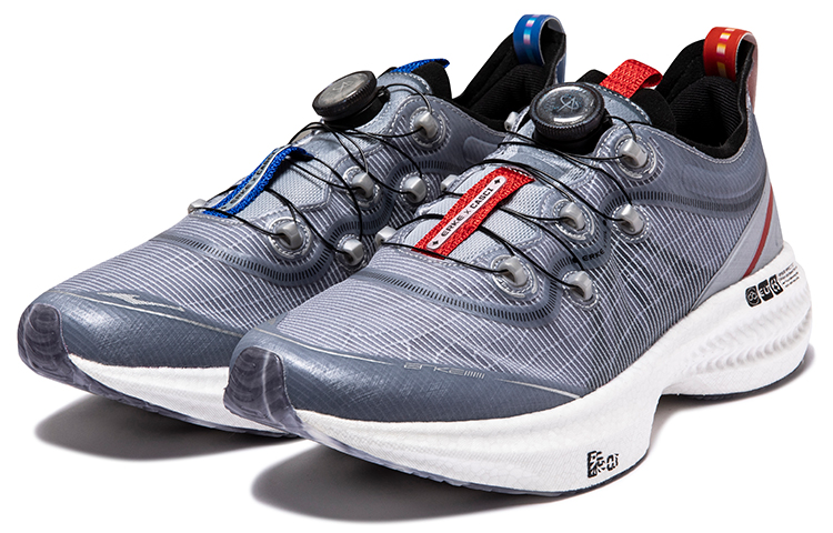 Shop ERKE Aerospace Innovación x Tecnología Qi Low 'Negro Gris' 'Tianwen' 11122203563-103