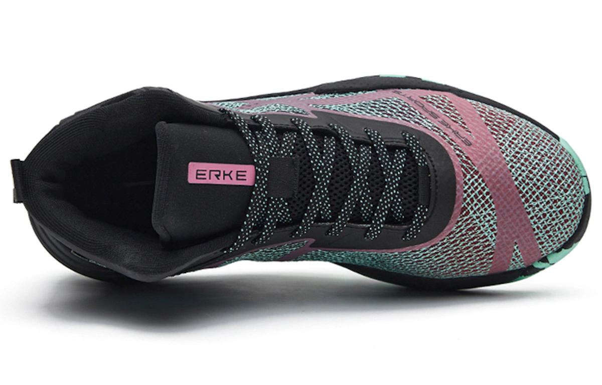 ERKE Basketball Mid 'Black Purple Green'