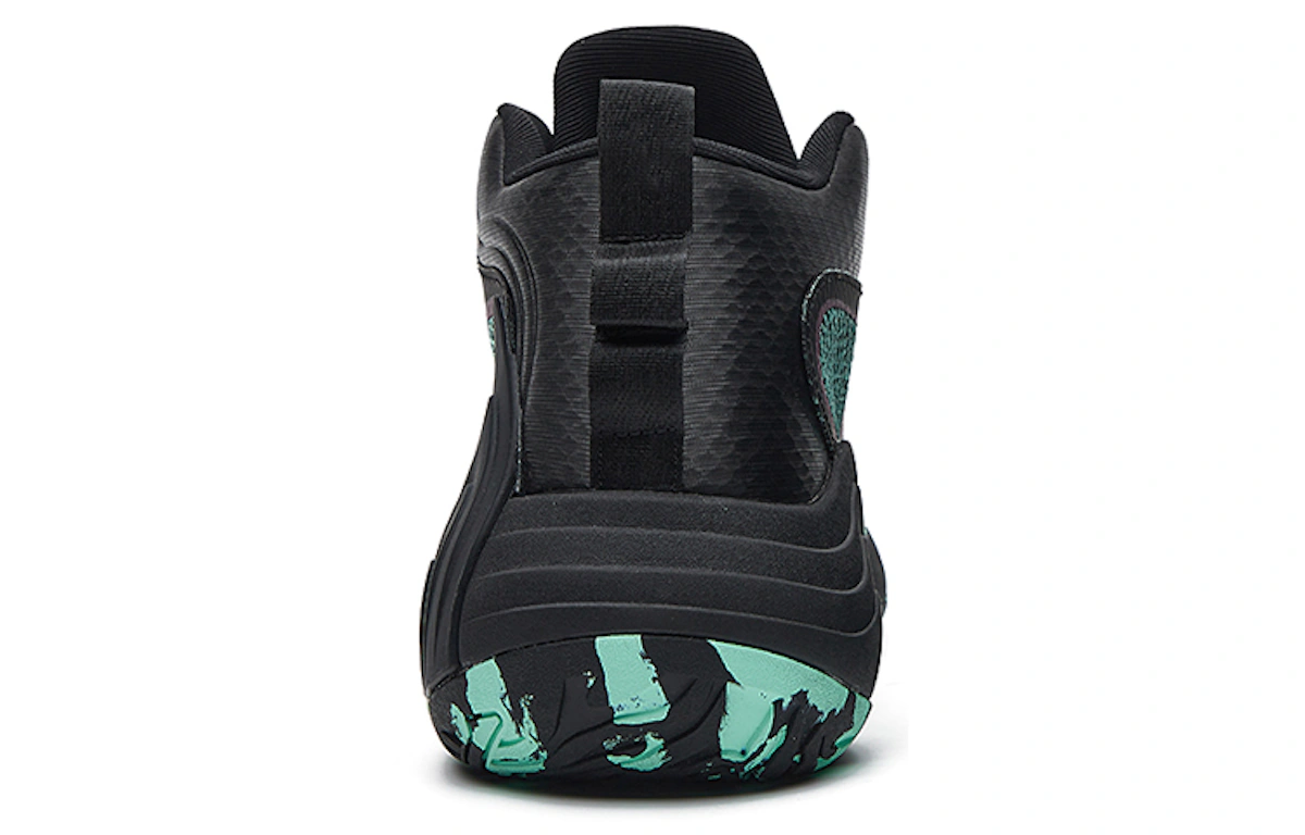 ERKE Basketball Mid 'Black Purple Green'