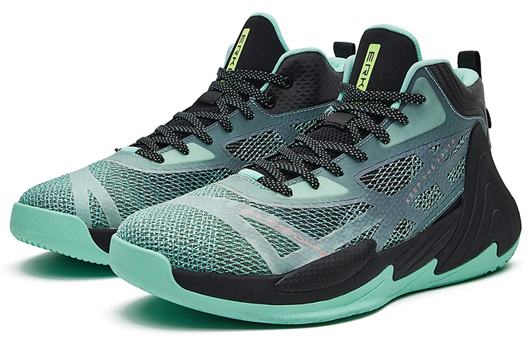 Order 鸿星尔克 篮球鞋 '黑绿配色' 11122204395-001