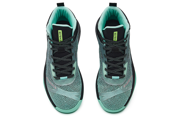 Lookbook 鸿星尔克 篮球鞋 '黑绿配色' 11122204395-001