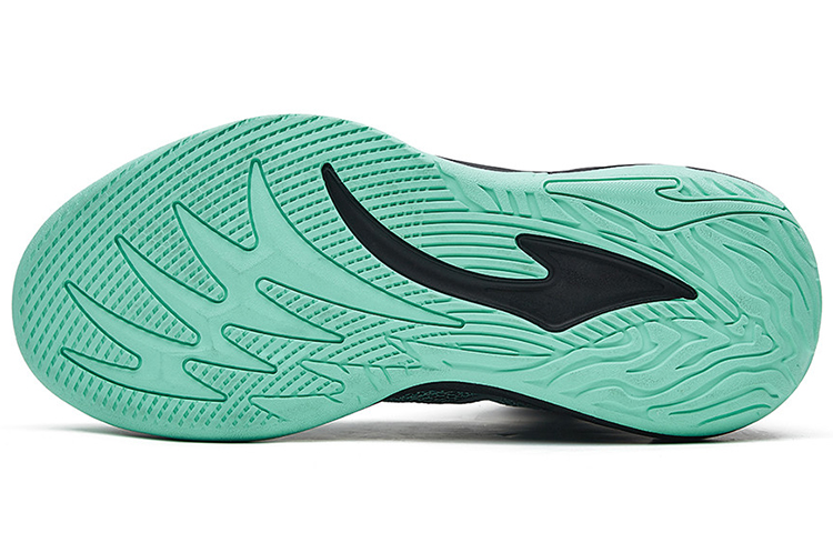 Shop 鸿星尔克 篮球鞋 '黑绿配色' 11122204395-001