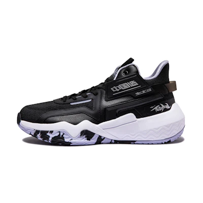 ERKE Basketball Shoes 'Black Purple'