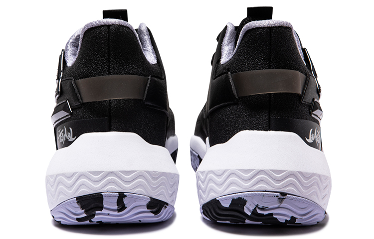 Shop 爾克鸿星尔克 耐磨透气籃球鞋 黑紫