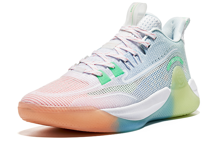 Lookbook Kasut Bola Keranjang ERKE Rendah 'Putih Biru' 51123204163-002