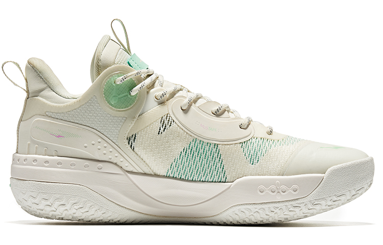 ERKE Basketball Sneakers Low 'White Green' 圖 2