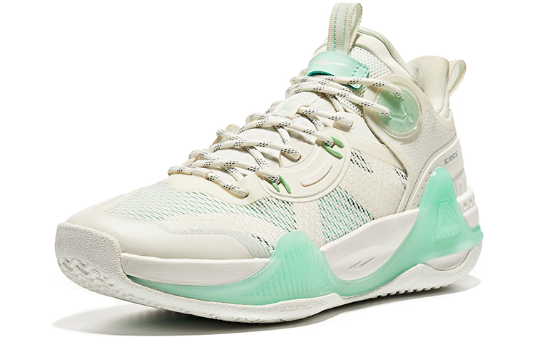 ERKE Basketball Sneakers Low 'White Green' 圖 3