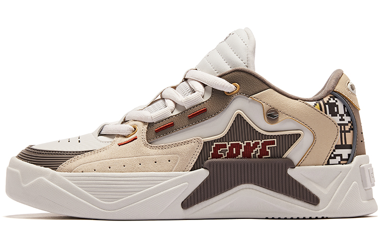 ERKE Battery Low Top Skate Shoes 'Starshine Grey Panda'